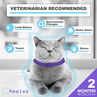 HKM-2952125 Calming Cat Collar for Anxiety Relief - Adjustable Hypoallergenic Comfort Collar
