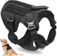 HKM-2953405 Durable Nylon Water-Repellent Tactical Chest Strap for German Shepherds - Explosion-Proof Design