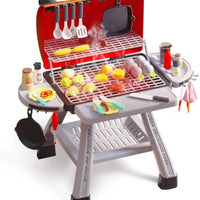 HKM-295379 Kids BBQ Grill Playset Toy Kitchen Set for Cooking and Barbecue Fun