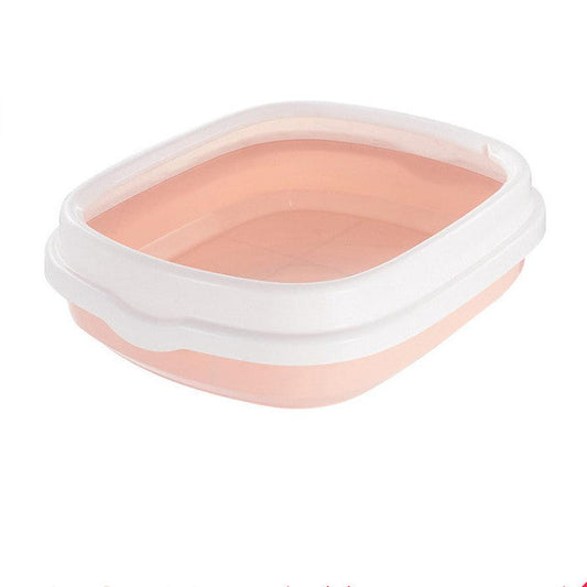 HKM-295379 Semi-Enclosed Cat Litter Box with Deodorizing Features