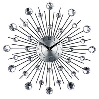 HKM-295379 Silent Round Wall Clock for Living Room - Modern Decorative Electronic Timepiece
