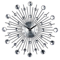 HKM-295379 Silent Round Wall Clock for Living Room - Modern Decorative Electronic Timepiece