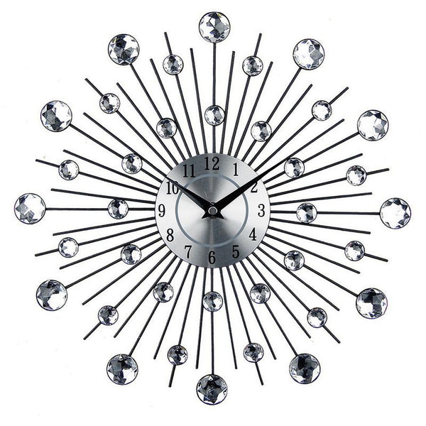 HKM-295379 Silent Round Wall Clock for Living Room - Modern Decorative Electronic Timepiece