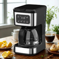 HKM-295443 6-Cup Coffee Maker with Non-Stick Warmer Plate and Clear Water Level Indicator