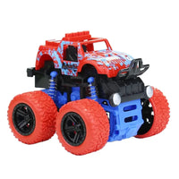 HKM-295507 Inertial 4WD Off-Road Vehicle Toy Car for Kids - Friction Powered Stunt Vehicle, Ages 2-13