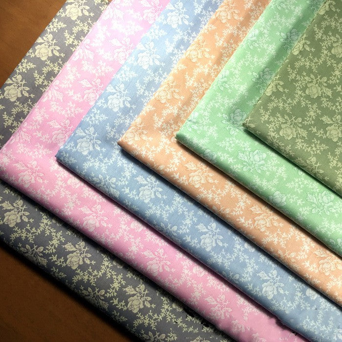 HKM-295699 Floral Printed 100% Cotton Fabric, Twill 1.6m Width for Bedding and Curtains