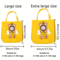 HKM-2957373 Portable Breathable Soft Pet Carrier Bag for Dogs and Cats with Safety Zippers