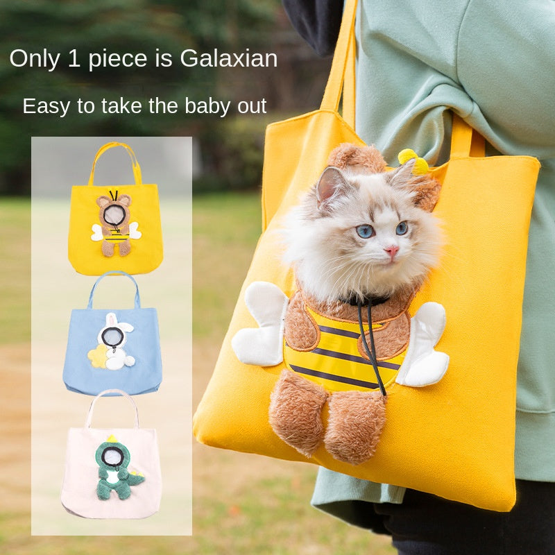 HKM-2957373 Portable Breathable Soft Pet Carrier Bag for Dogs and Cats with Safety Zippers