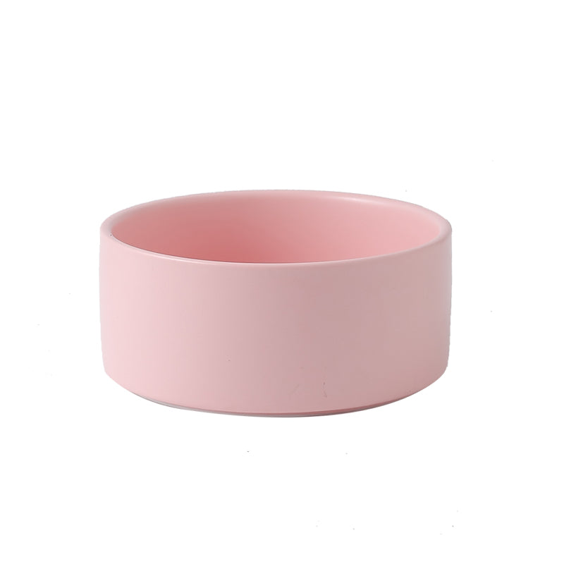 HKM-2960061 Creative Multifunctional Porcelain Fruit Dessert Bowl with Bamboo Mat in Various Colors