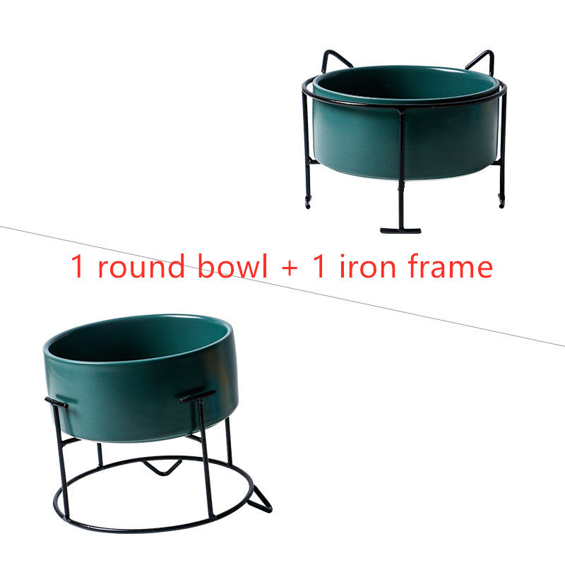HKM-2960061 Creative Multifunctional Porcelain Fruit Dessert Bowl with Bamboo Mat in Various Colors