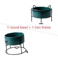 HKM-2960061 Creative Multifunctional Porcelain Fruit Dessert Bowl with Bamboo Mat in Various Colors