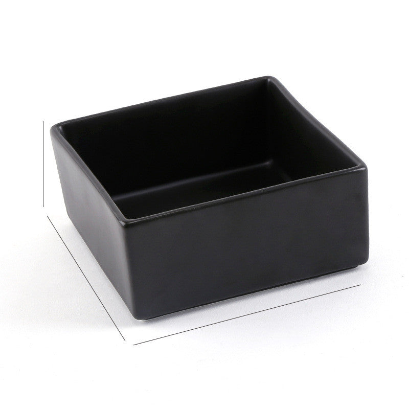 HKM-2960061 Creative Multifunctional Porcelain Fruit Dessert Bowl with Bamboo Mat in Various Colors