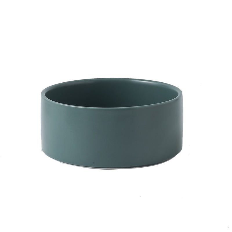 HKM-2960061 Creative Multifunctional Porcelain Fruit Dessert Bowl with Bamboo Mat in Various Colors