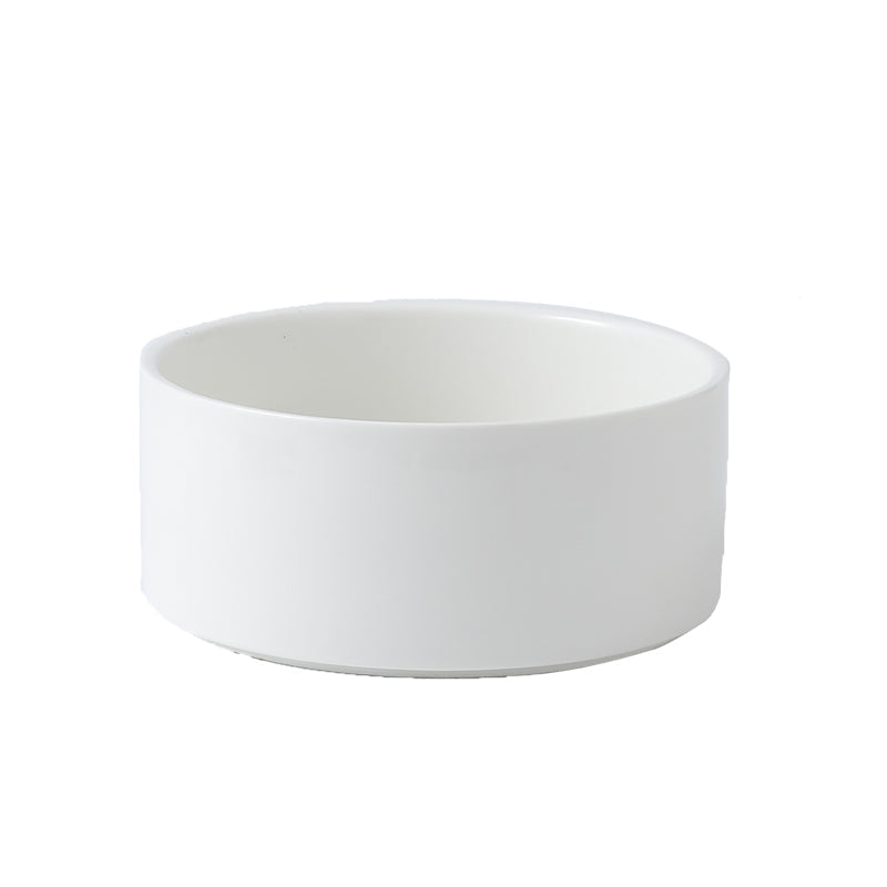 HKM-2960061 Creative Multifunctional Porcelain Fruit Dessert Bowl with Bamboo Mat in Various Colors
