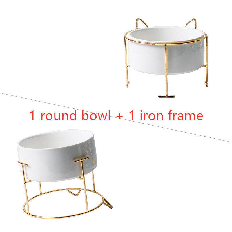 HKM-2960061 Creative Multifunctional Porcelain Fruit Dessert Bowl with Bamboo Mat in Various Colors