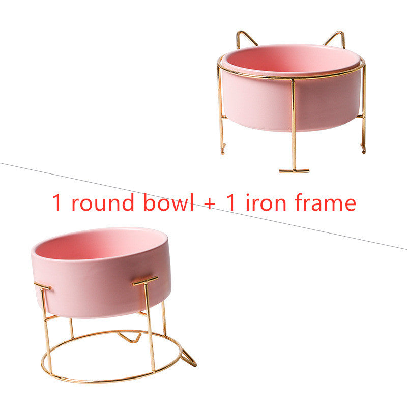 HKM-2960061 Creative Multifunctional Porcelain Fruit Dessert Bowl with Bamboo Mat in Various Colors