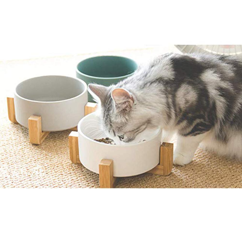 HKM-2960061 Creative Multifunctional Porcelain Fruit Dessert Bowl with Bamboo Mat in Various Colors