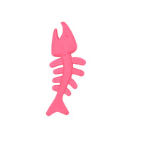 HKM-2960701 Fishbone Shaped Rubber Chew Toy for Dogs - Bite-Resistant Teeth Cleaning and Gum Massage
