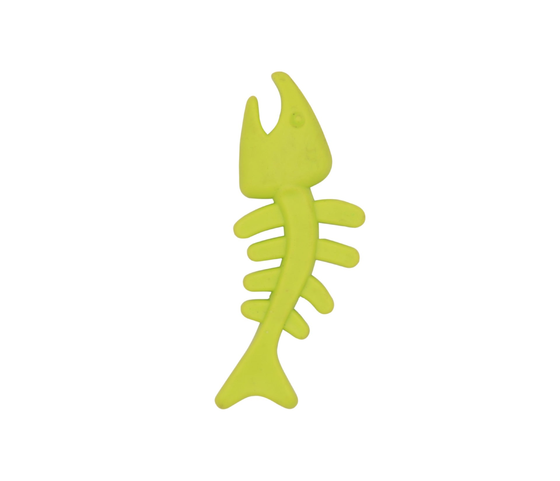 HKM-2960701 Fishbone Shaped Rubber Chew Toy for Dogs - Bite-Resistant Teeth Cleaning and Gum Massage