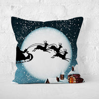 HKM-296083 Christmas-Themed Plush Pillow Cover for Cozy Living Spaces - 40x40, 45x45, 50x30 cm
