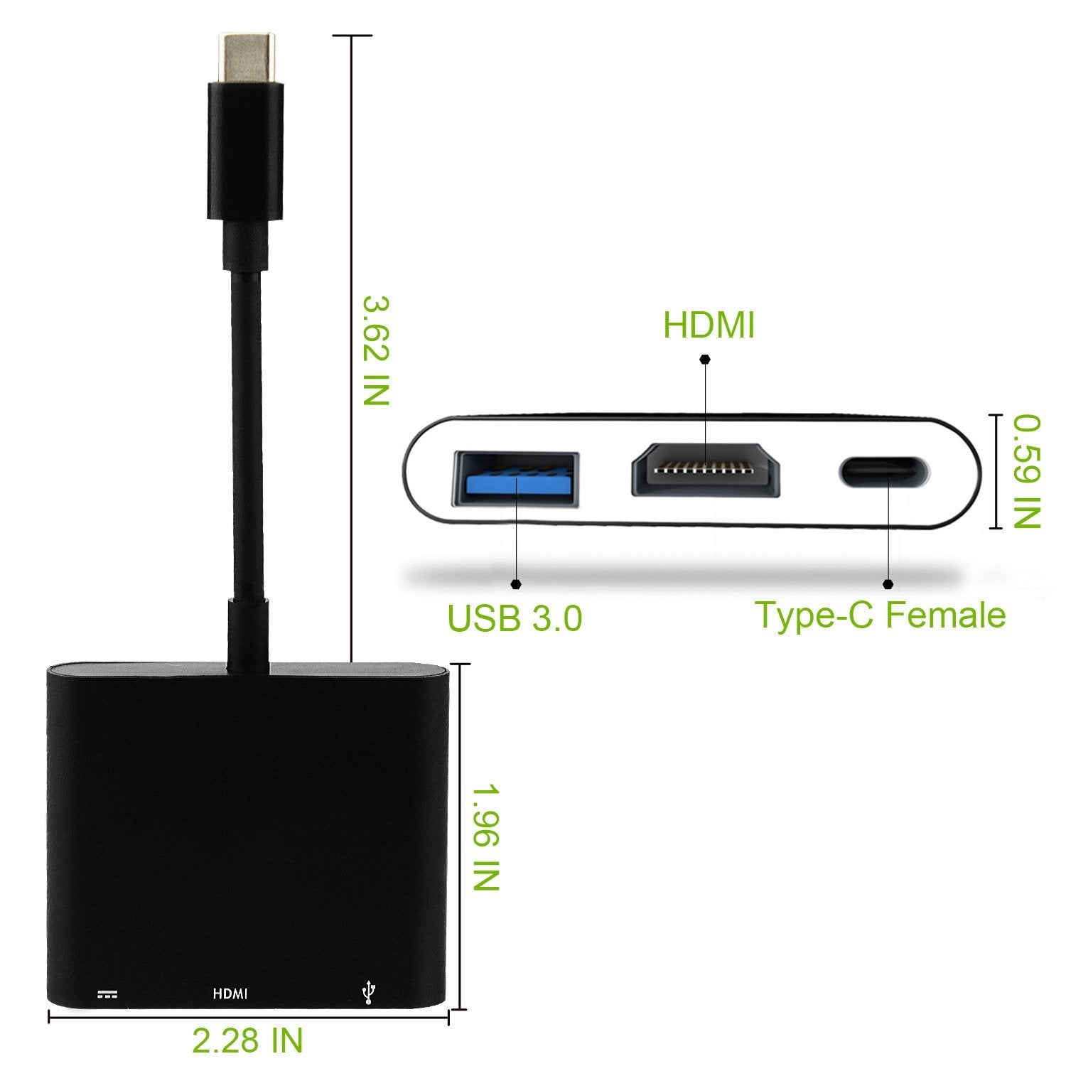 HKM-296083 USB Type-C to HDMI Adapter Cable for 4K and 1080p Video Output for Nintendo Switch