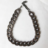 HKM-2961853 Simple Cat Metal Necklace in Gold, Rose Gold, Silver, and Gun Black - 28cm with 7cm Extension - Hip Hop Style