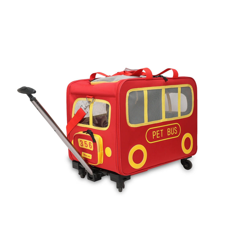 HKM-2962109 Spacious Cartoon Pet Trolley Case for Dogs and Cats - Medium Oxford Cloth Design