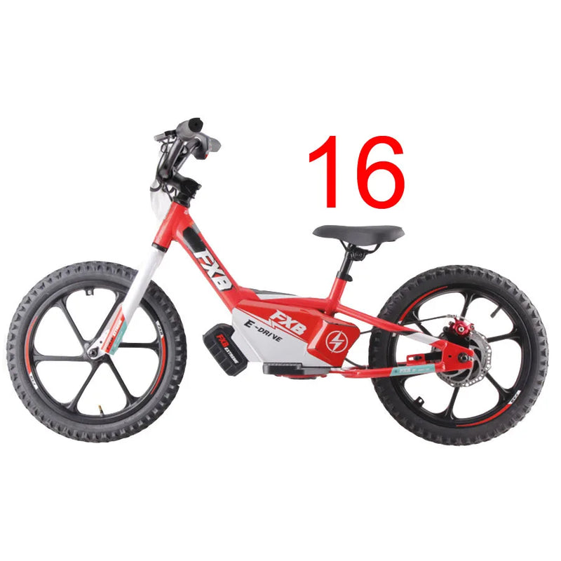 HKM-296275 350W Electric Balance Bike for Kids, 16-Inch Wheel, Lightweight Aluminum Frame, Disc Brake, Ages 5-8