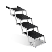 HKM-2964029 Foldable Dog Ramp for Cars and SUVs, Lightweight Non-Slip Pet Stairs, Supports Up to 250lbs, Ideal for Large Dogs