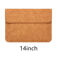 HKM-296403 Luxury PU Leather Laptop Bag Briefcase for 11-15 Inch Devices - Shockproof Design for Macbook, Huawei, Lenovo