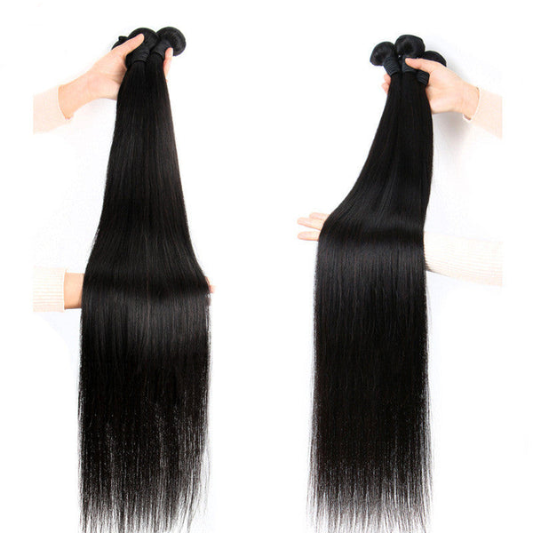 HKM-296595 Long Peruvian Real Hair Wig - Smooth, Straight, Dyeable and Ironable Options