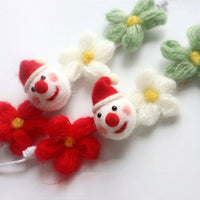 HKM-2967613 Christmas and New Year Handmade Bell Hair Ball Cat Stick and Collar Set