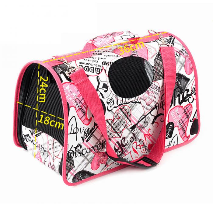 HKM-2967869 Multifunctional Geometric Pattern Pet Carrier Bag - Comfortable, Waterproof, and Easy to Clean