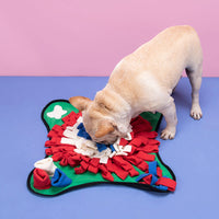 HKM-2968893 Pet Snuffle Mat for Interactive Feeding - For Dogs & Cats, Improves Foraging Skills, Indoor/Outdoor Use, 45x45 cm