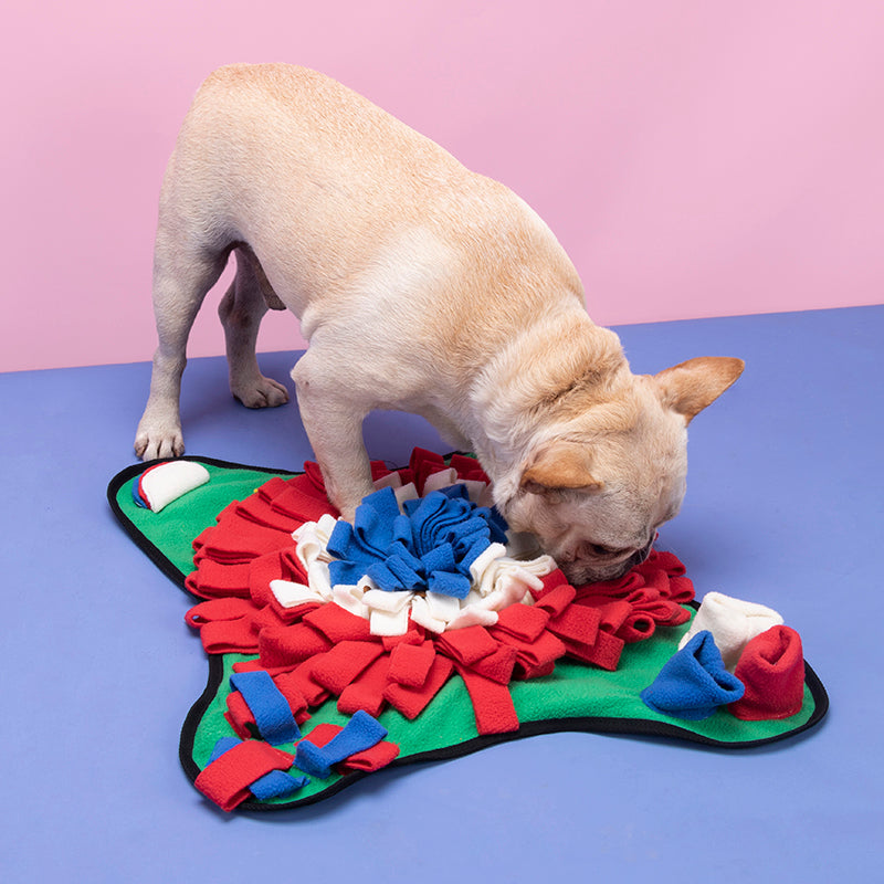 HKM-2968893 Pet Snuffle Mat for Interactive Feeding - For Dogs & Cats, Improves Foraging Skills, Indoor/Outdoor Use, 45x45 cm