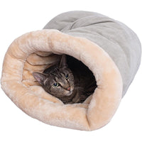 HKM-2969661 Cat Tunnel with Rustling Sound, Plush Fabric, 90x57CM, Lightweight and Durable Design