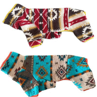 HKM-2970173 Cozy Four-Legged Pet Clothing for Autumn and Winter ¨C Keeps Pets Warm in Red or Blue