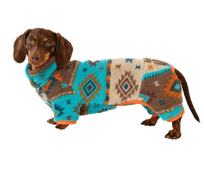HKM-2970173 Cozy Four-Legged Pet Clothing for Autumn and Winter ¨C Keeps Pets Warm in Red or Blue