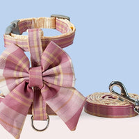 HKM-2971197 Dog Skirt with Leash Set - Soft Cotton Nylon for Small & Medium Pets, Multiple Colors Available