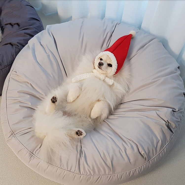 HKM-2971453 Moisture-Proof Dust Resistant High Elastic Removable Washable Large Round Pet Bed