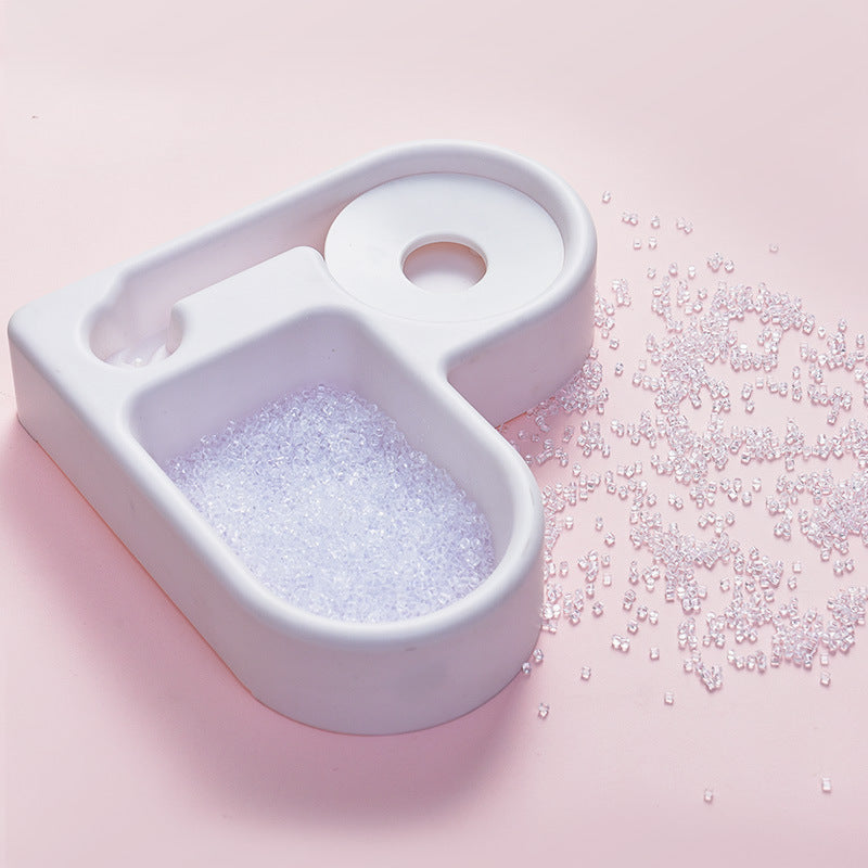 HKM-2971581 Dual-Use Cat and Dog Bowl with Non-Wet Mouth Design - Available in Pink, Blue, and White