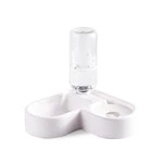 HKM-2971581 Dual-Use Cat and Dog Bowl with Non-Wet Mouth Design - Available in Pink, Blue, and White