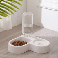 HKM-2971581 Dual-Use Cat and Dog Bowl with Non-Wet Mouth Design - Available in Pink, Blue, and White