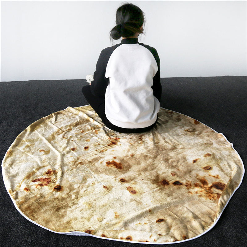 HKM-297171 Burrito Blanket - Soft Flannel Fleece Cover for Cozy Comfort, Multiple Sizes Available