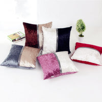 HKM-297171 Plush Chemical Fiber Pillow Cover - 45x45cm, Multiple Colors Available