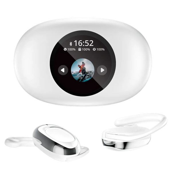HKM-297171 Wireless Noise Cancelling Earbuds with LED Display and Bluetooth 5.4 Chipset