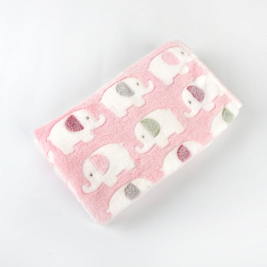 HKM-297299 Plush Velvet Pet Blanket - Breathable Fabric in Multiple Size Options