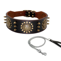 HKM-2973373 Studded Anti-Bite Large Dog Collar for Enhanced Protection and Style