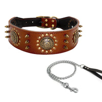 HKM-2973373 Studded Anti-Bite Large Dog Collar for Enhanced Protection and Style