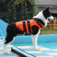 HKM-2973757 Pet Life Jacket for Dogs - Cooling Swimming Suit with High Buoyancy in Orange, Sizes S to XL